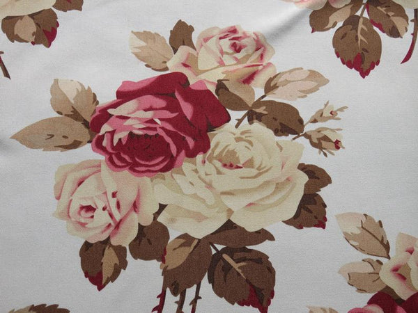 pale blue pillow cover with roses, tanya whelan print