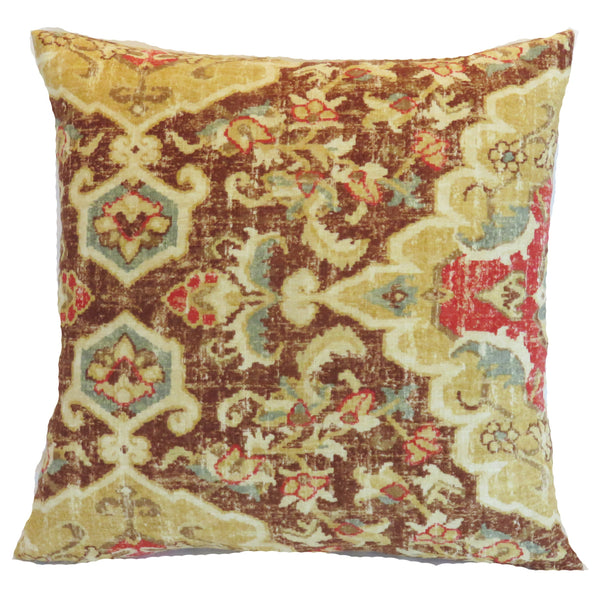 jaipur moroccan brown medallion pillow