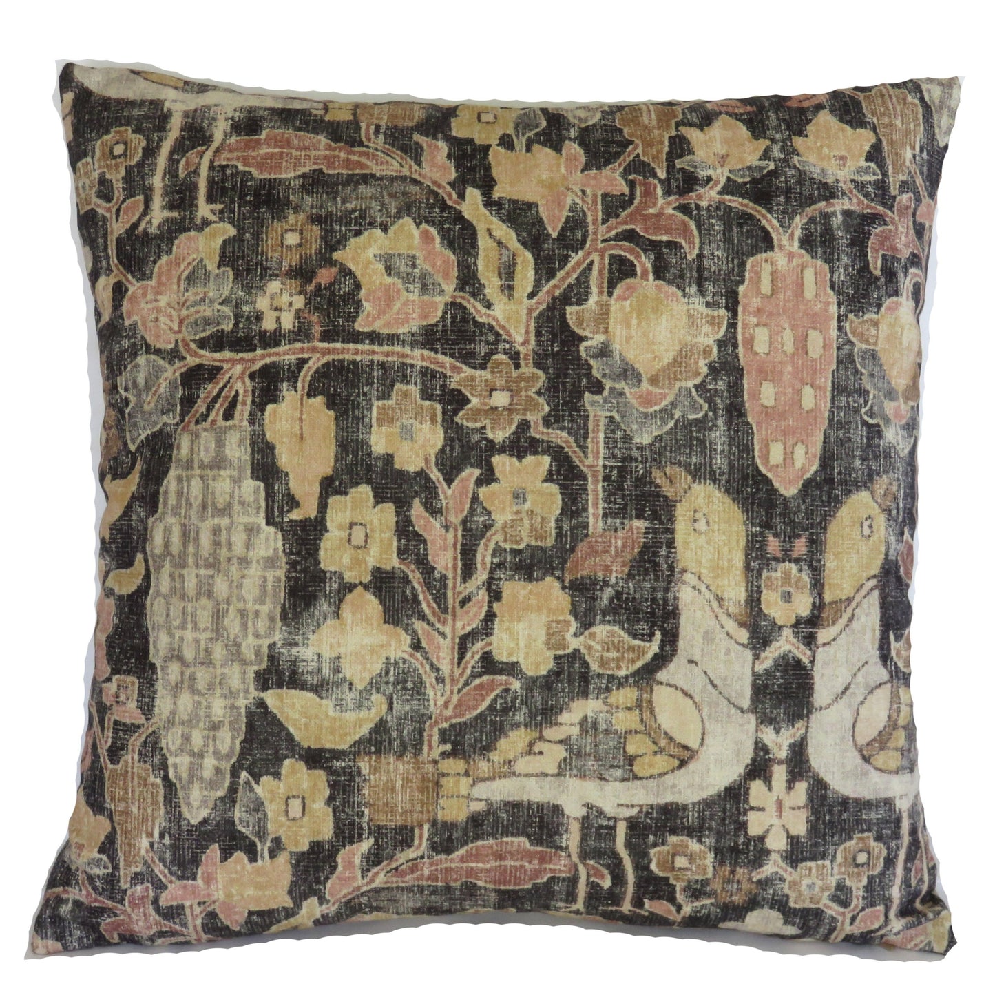 black grey tan kilim print pillow cover, locanda