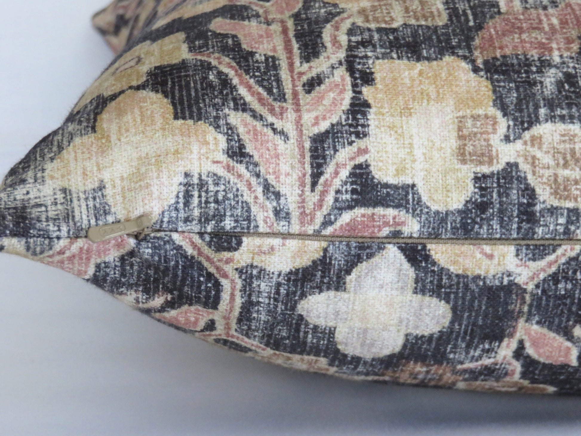 black grey tan kilim print pillow cover, locanda