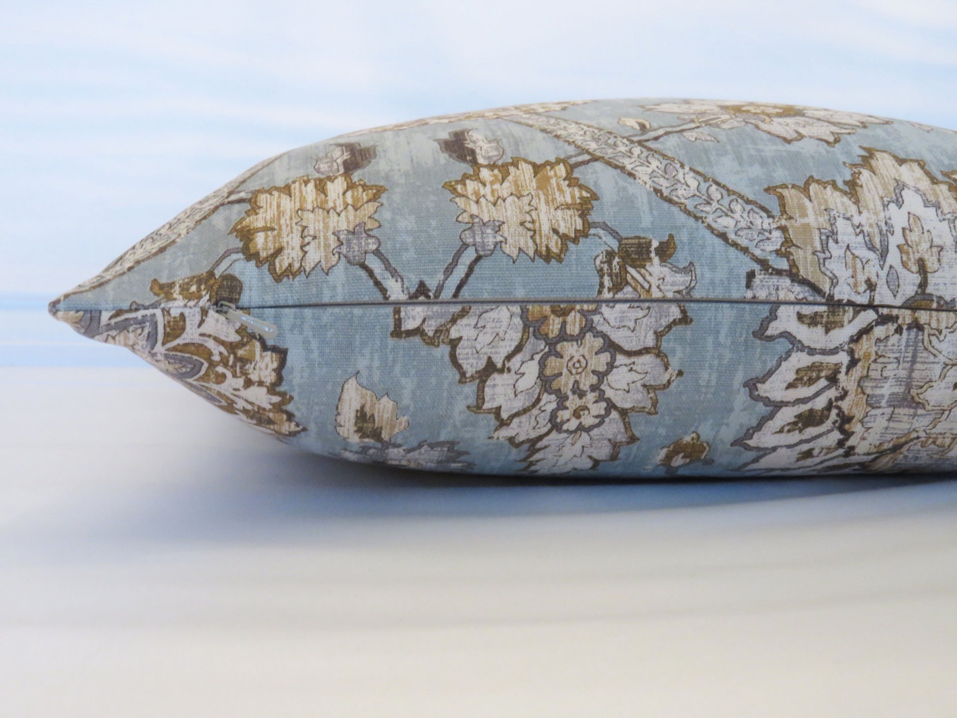 castleford moonstone blue pillow cover