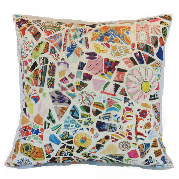 Lacefield gaudi mosaic punch pillow