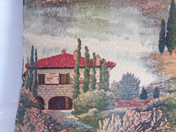 scenic tuscany tapestry pillow cover